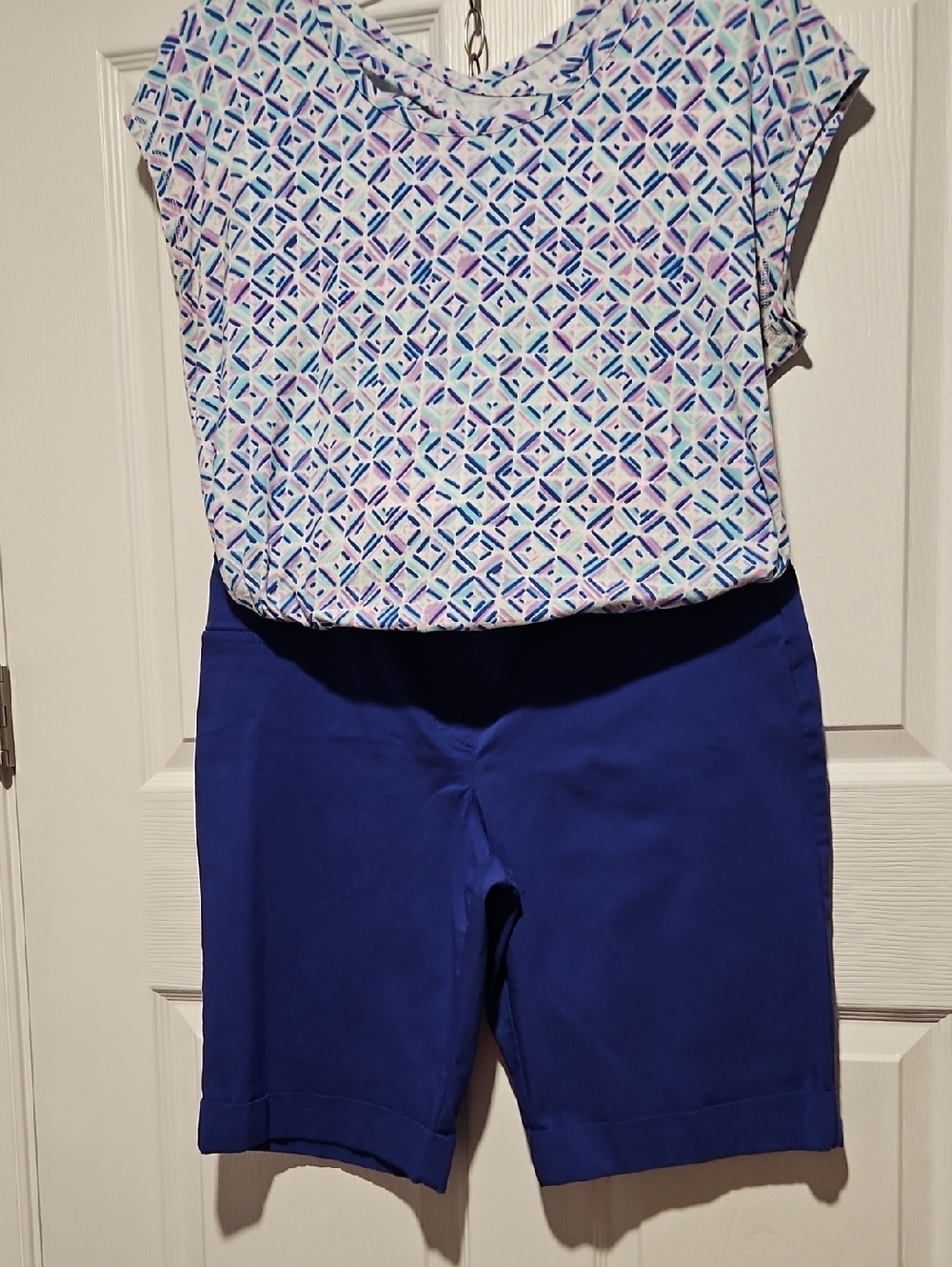 Ruby Rd. Blue Bermuda Shorts